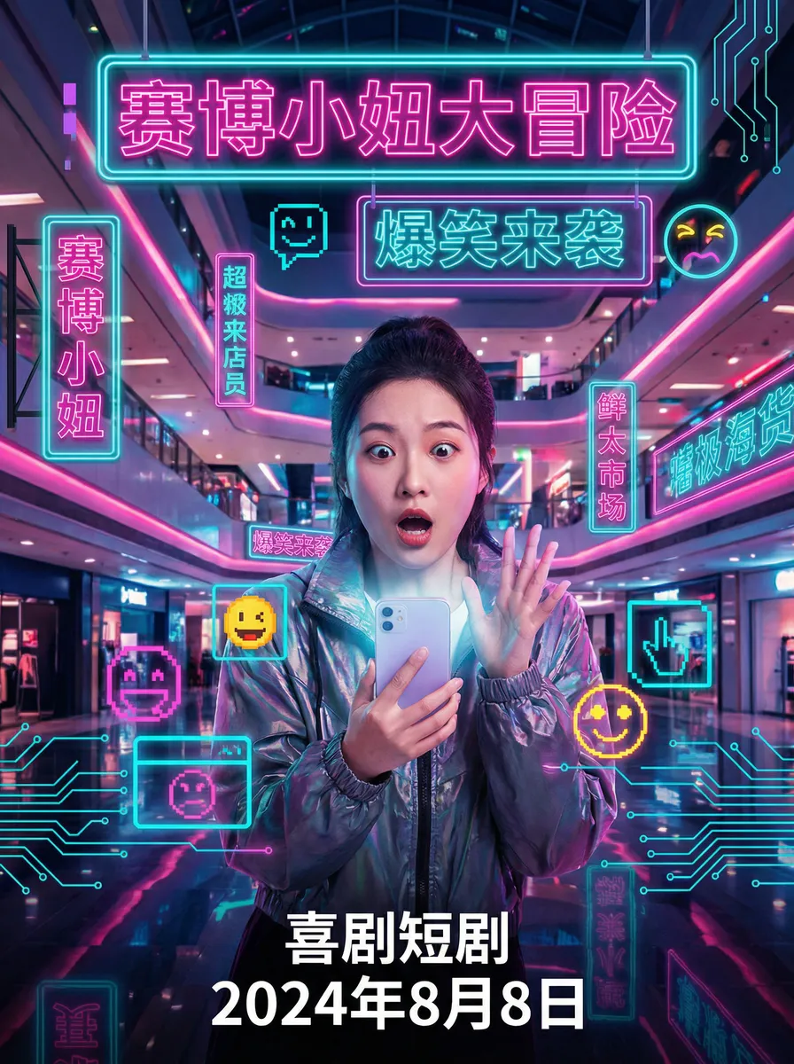 云海玉弓缘国语 搞笑喜剧短剧 - 赛博小妞大冒险海报